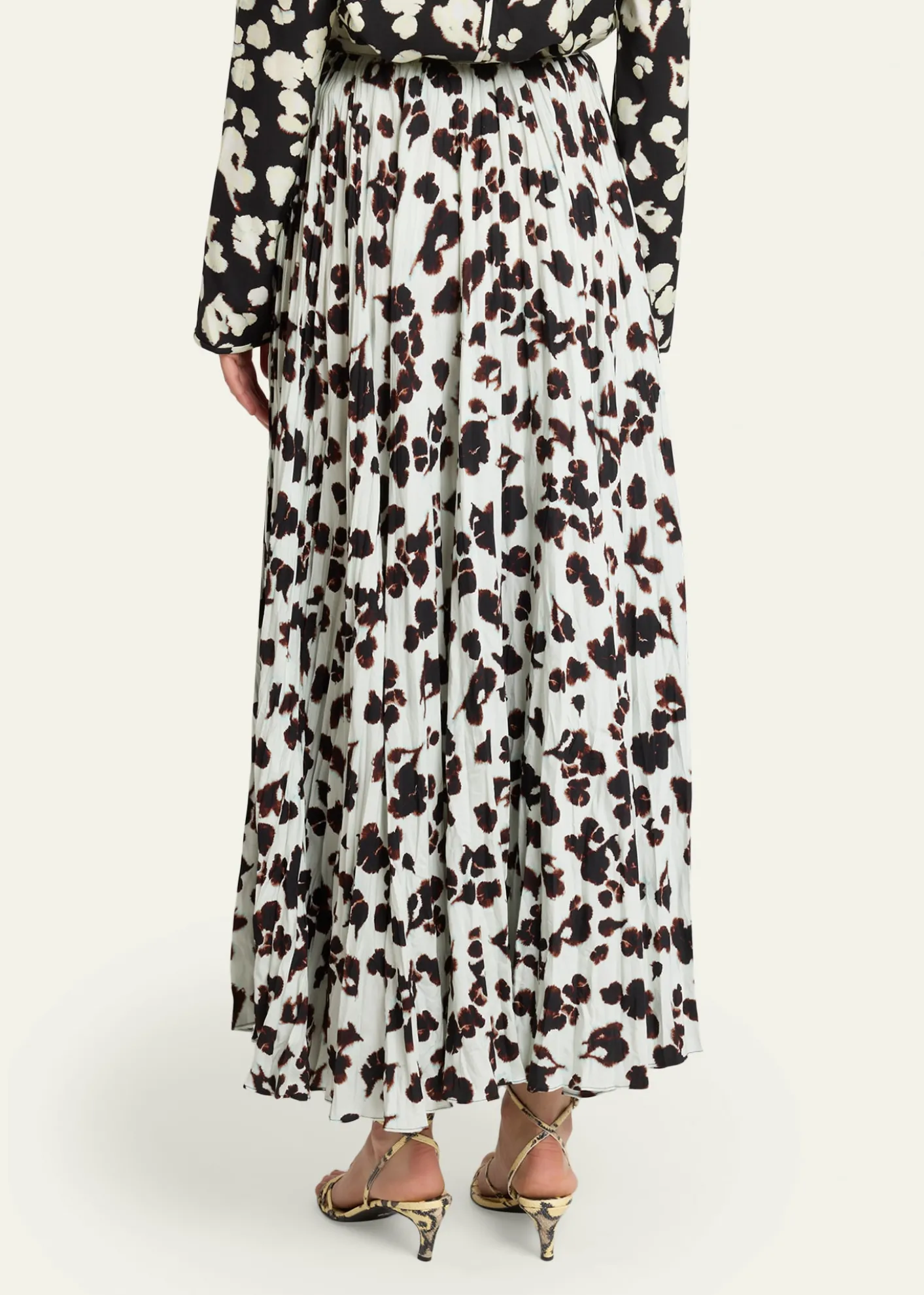 Proenza Schouler White LabelRuna Pleated Floral Skirt