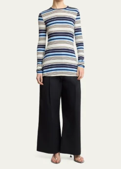 Proenza Schouler White LabelMae Top In Striped Jersey
