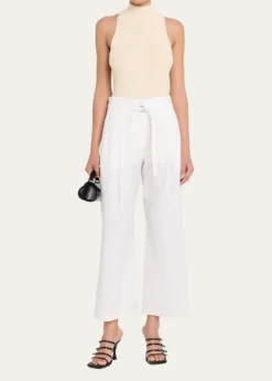 Proenza Schouler White LabelCropped Raver Pants in Poplin