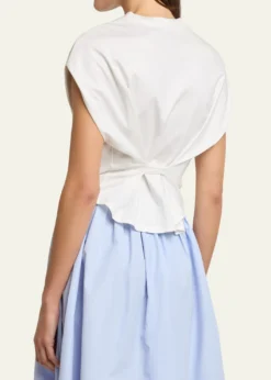 Proenza Schouler White LabelReeva Gathered Crewneck Tee
