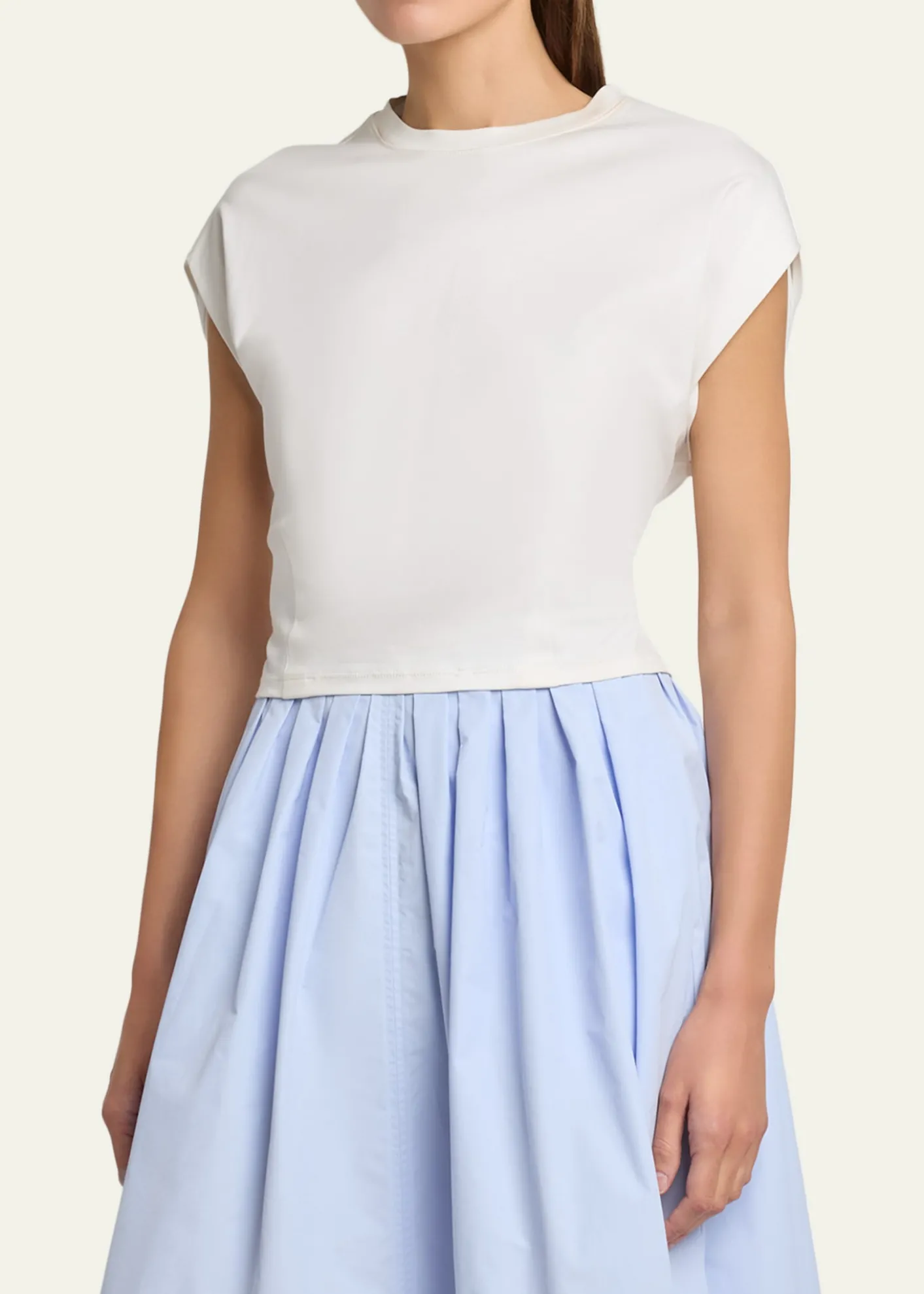 Proenza Schouler White LabelReeva Gathered Crewneck Tee