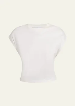 Proenza Schouler White LabelReeva Gathered Crewneck Tee