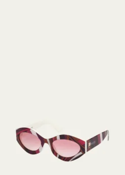 PucciCat-Eye Acetate Sunglasses