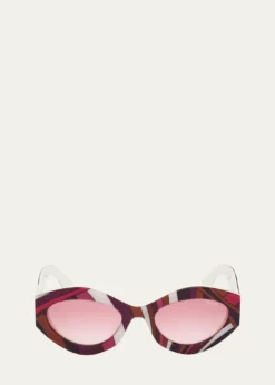PucciCat-Eye Acetate Sunglasses