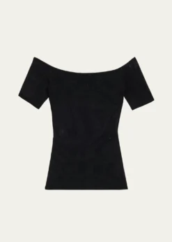 PucciMarmo Jacquard Short-Sleeve Top