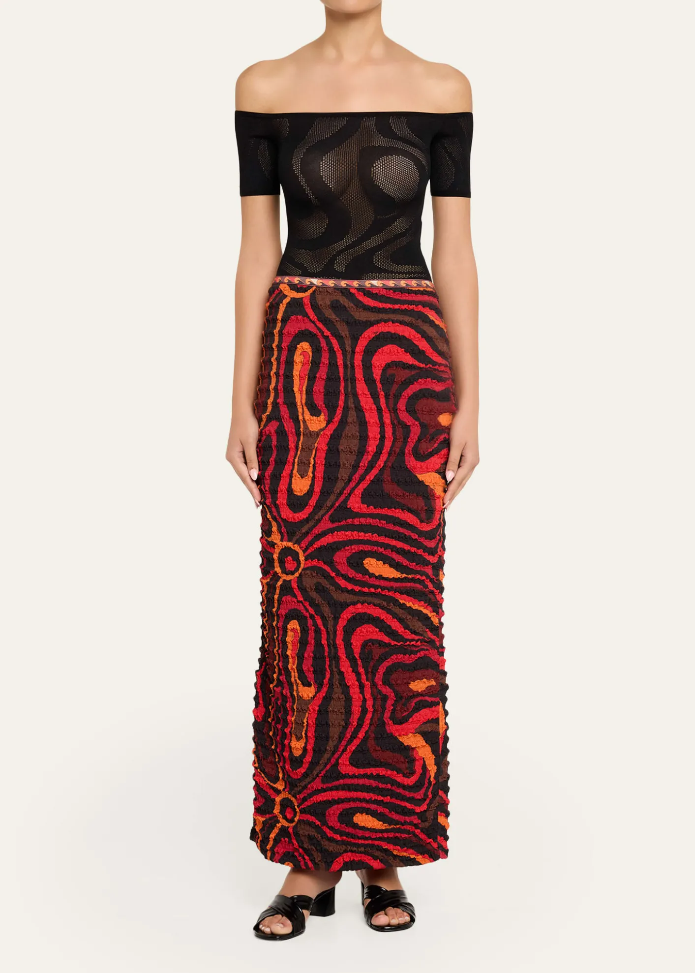 PucciMarmo Print Shibori Skirt