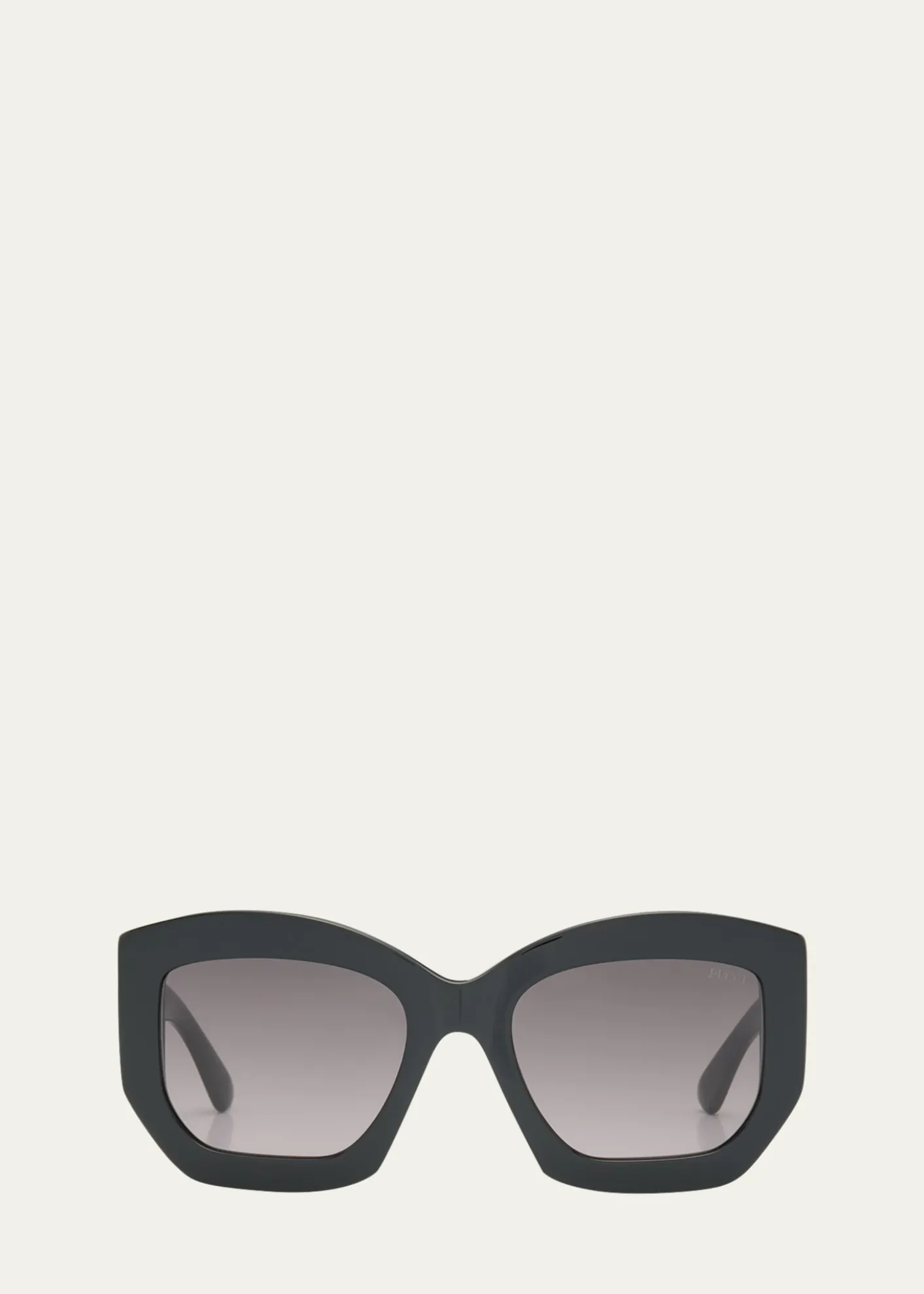 PucciOversized Logo Acetate & Metal Sunglasses