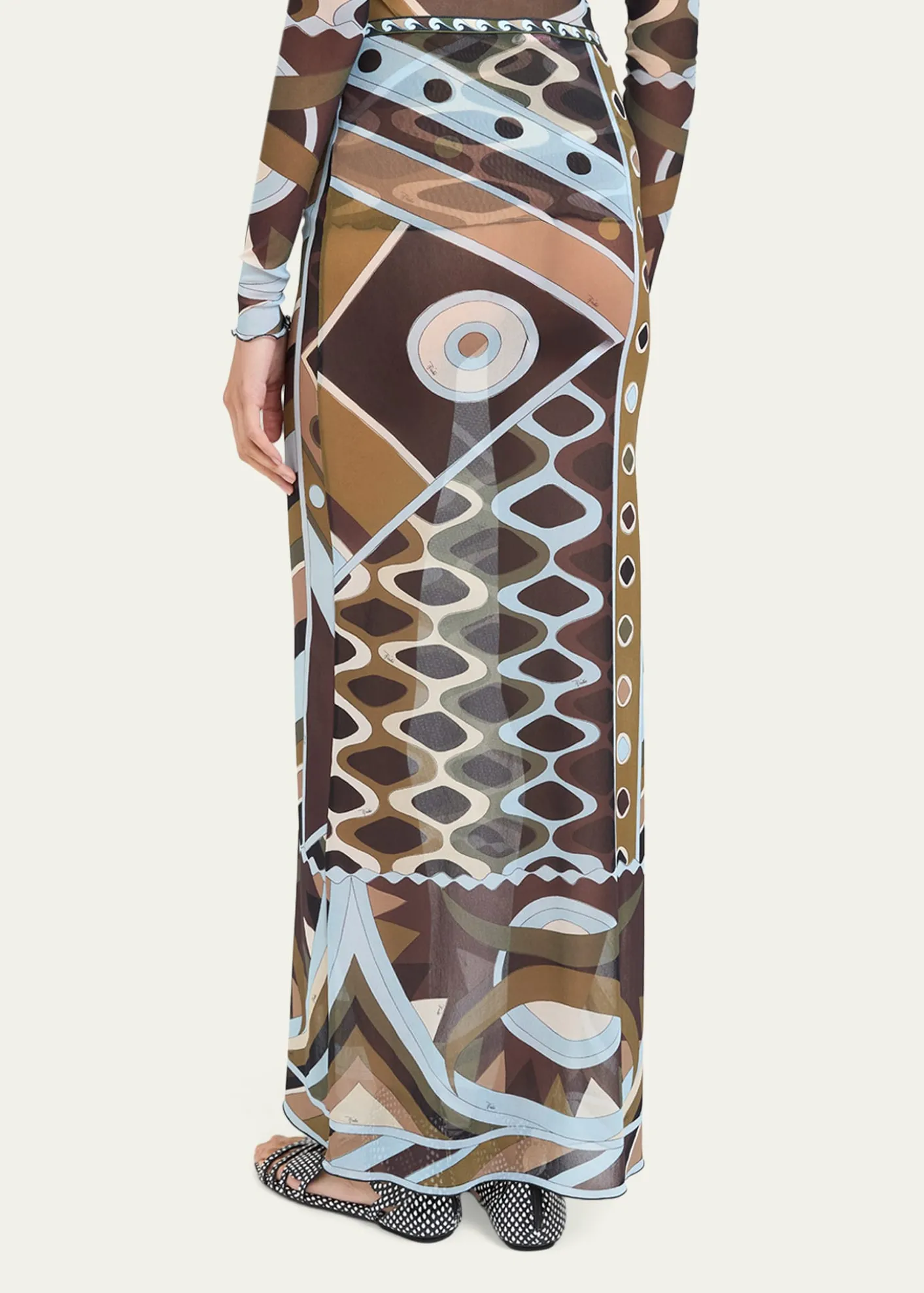 PucciVivara Tulle Maxi Skirt