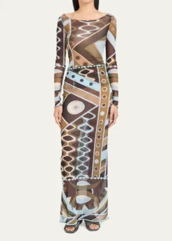 PucciVivara Tulle Maxi Skirt