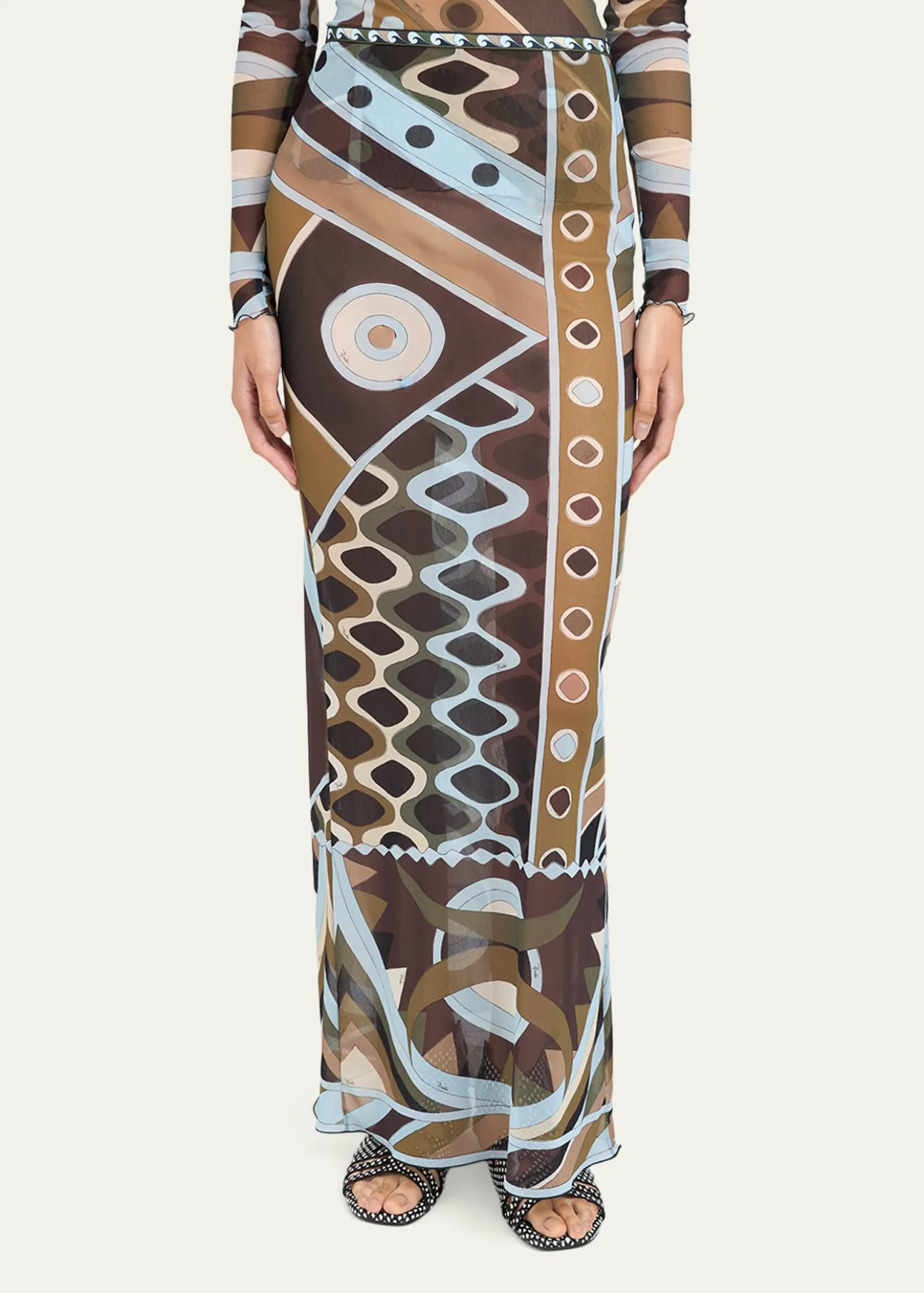 PucciVivara Tulle Maxi Skirt
