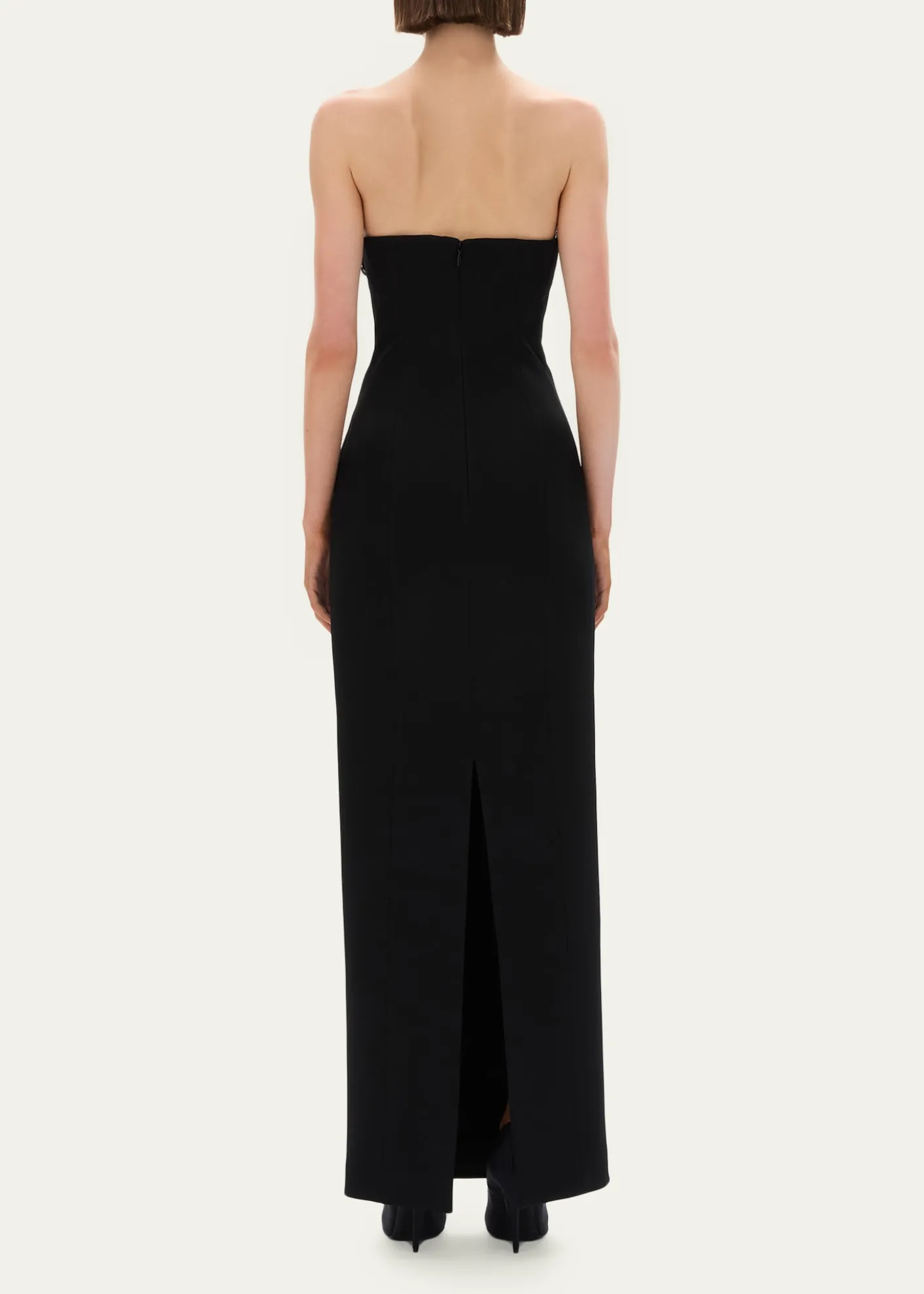 Rachel GilbertMirage Floral-Embellished Strapless Column Gown