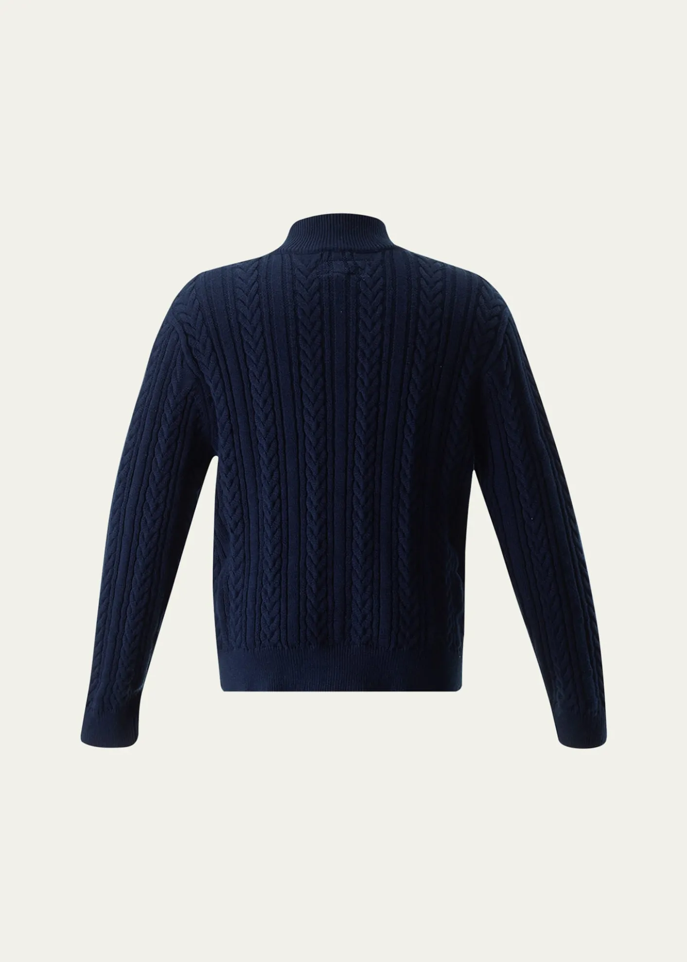 Rachel RileyBoy's Half-Zip Cable-Knit Sweater, Size 2-10