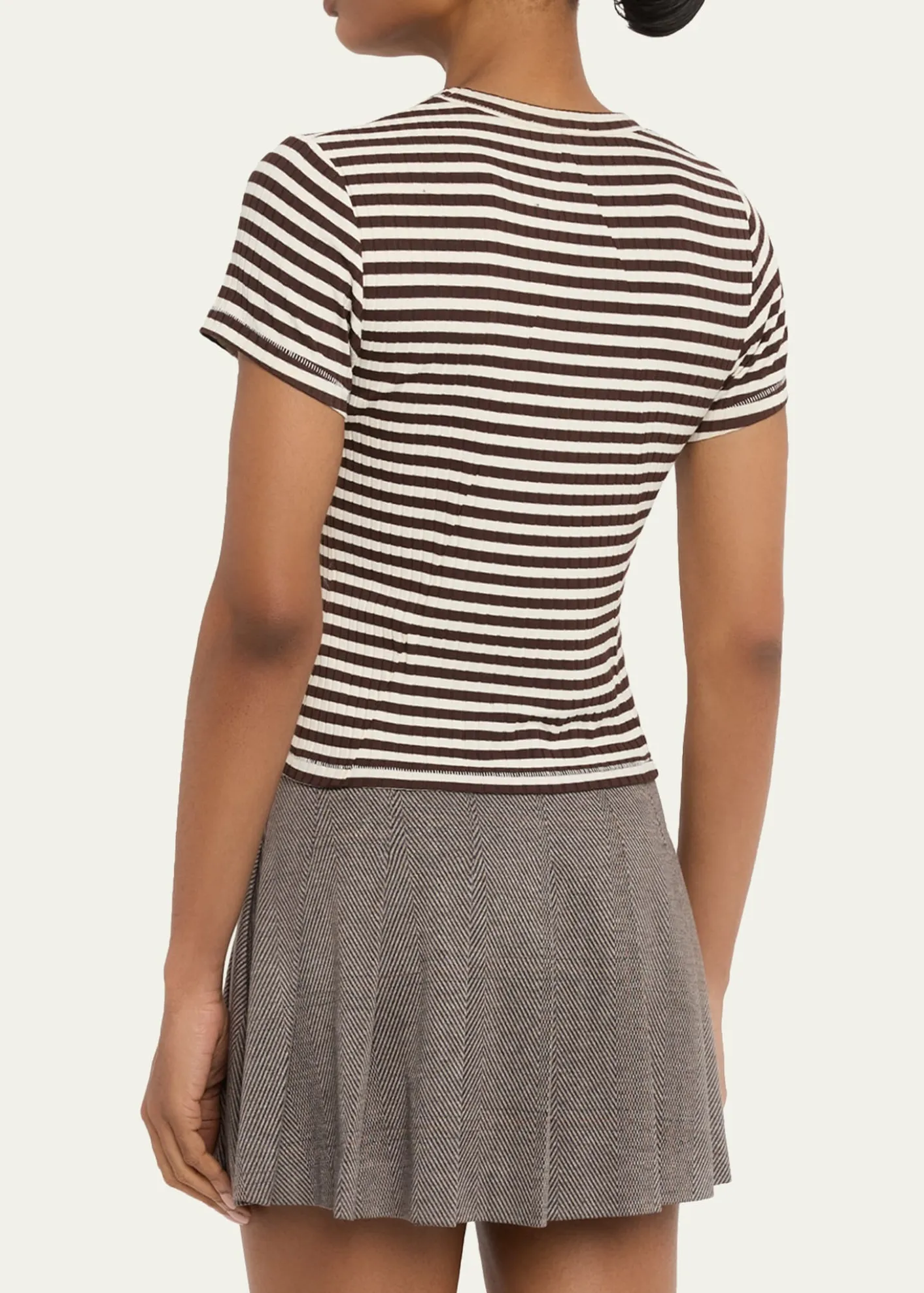 Rag & BoneLuca Stripe Rib-Knit Top