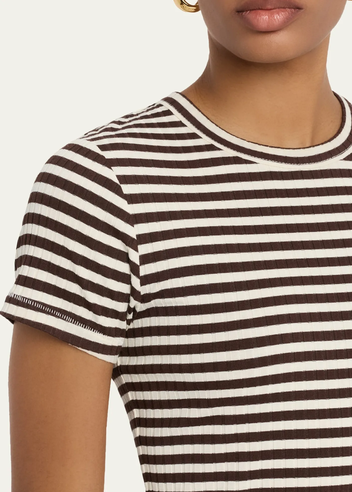 Rag & BoneLuca Stripe Rib-Knit Top