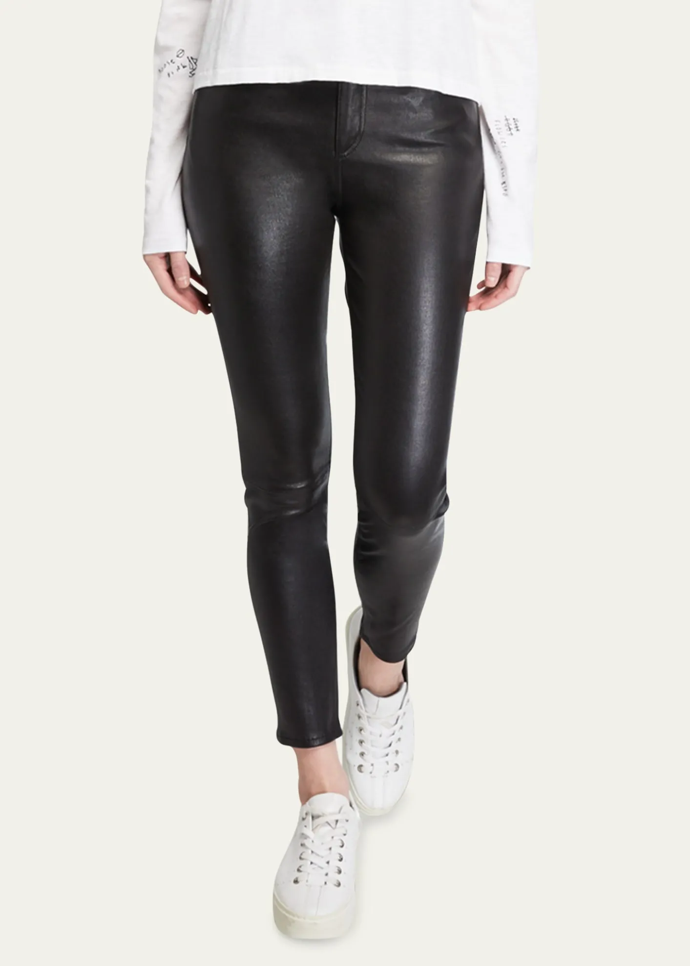 Rag & BoneNina Leather High-Rise Pants