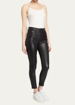 Rag & BoneNina Leather High-Rise Pants