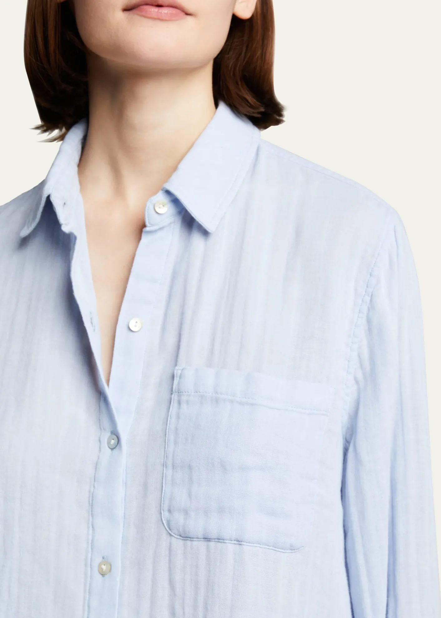 RailsEllis Gauze Cotton Button Down Shirt