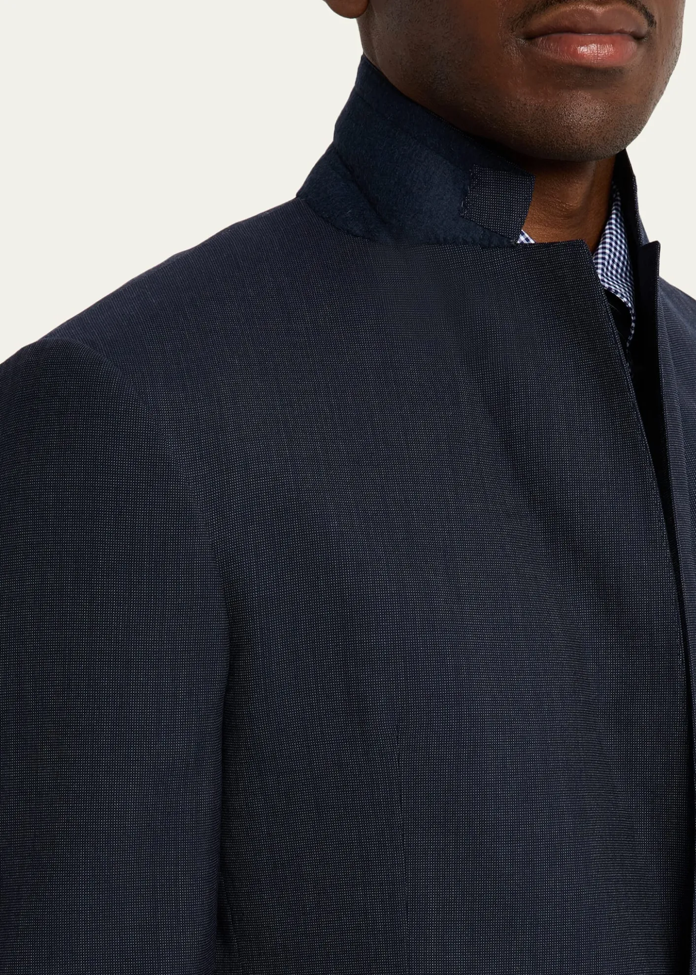 Ralph Lauren Purple LabelKent Hand-Tailored Pin Dot Suit