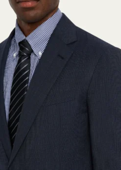 Ralph Lauren Purple LabelKent Hand-Tailored Pin Dot Suit