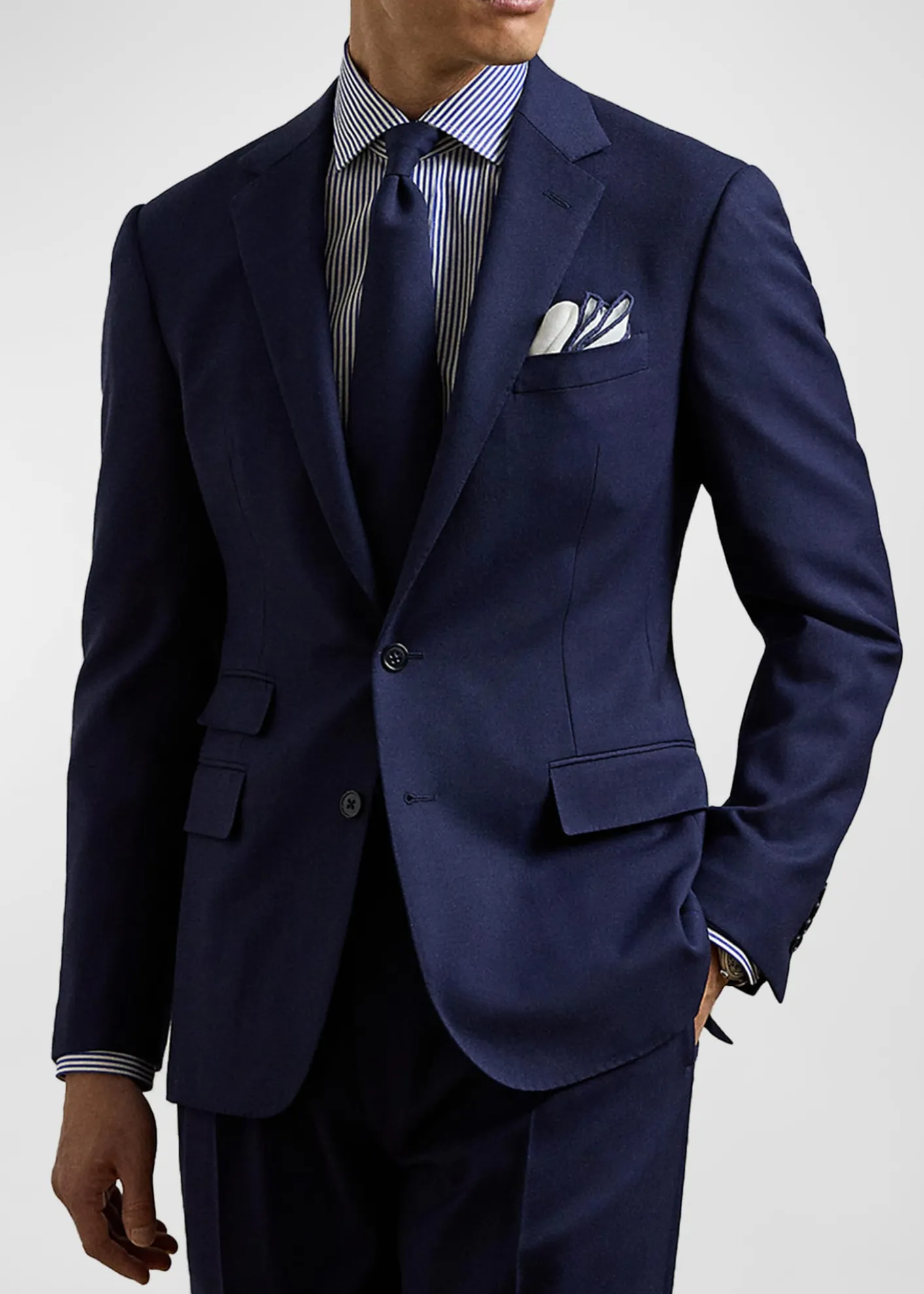 Ralph Lauren Purple LabelMen's Kent Handmade Escorial Wool Suit