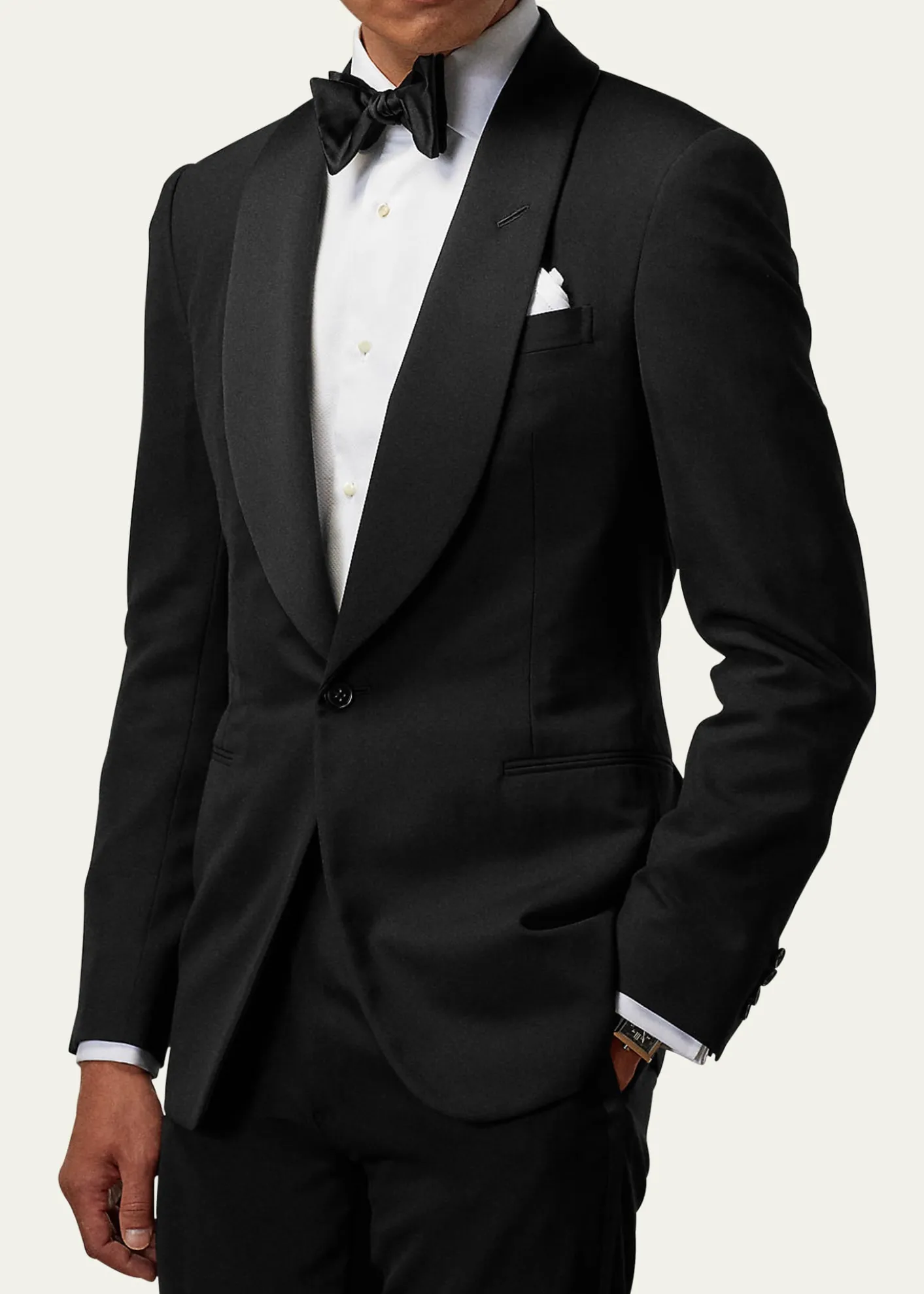Ralph Lauren Purple LabelGregory Hand-Tailored Wool Shawl Tuxedo