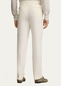 Ralph Lauren Purple LabelMen's Gregory Hand-Tailored Silk-Linen Trouser