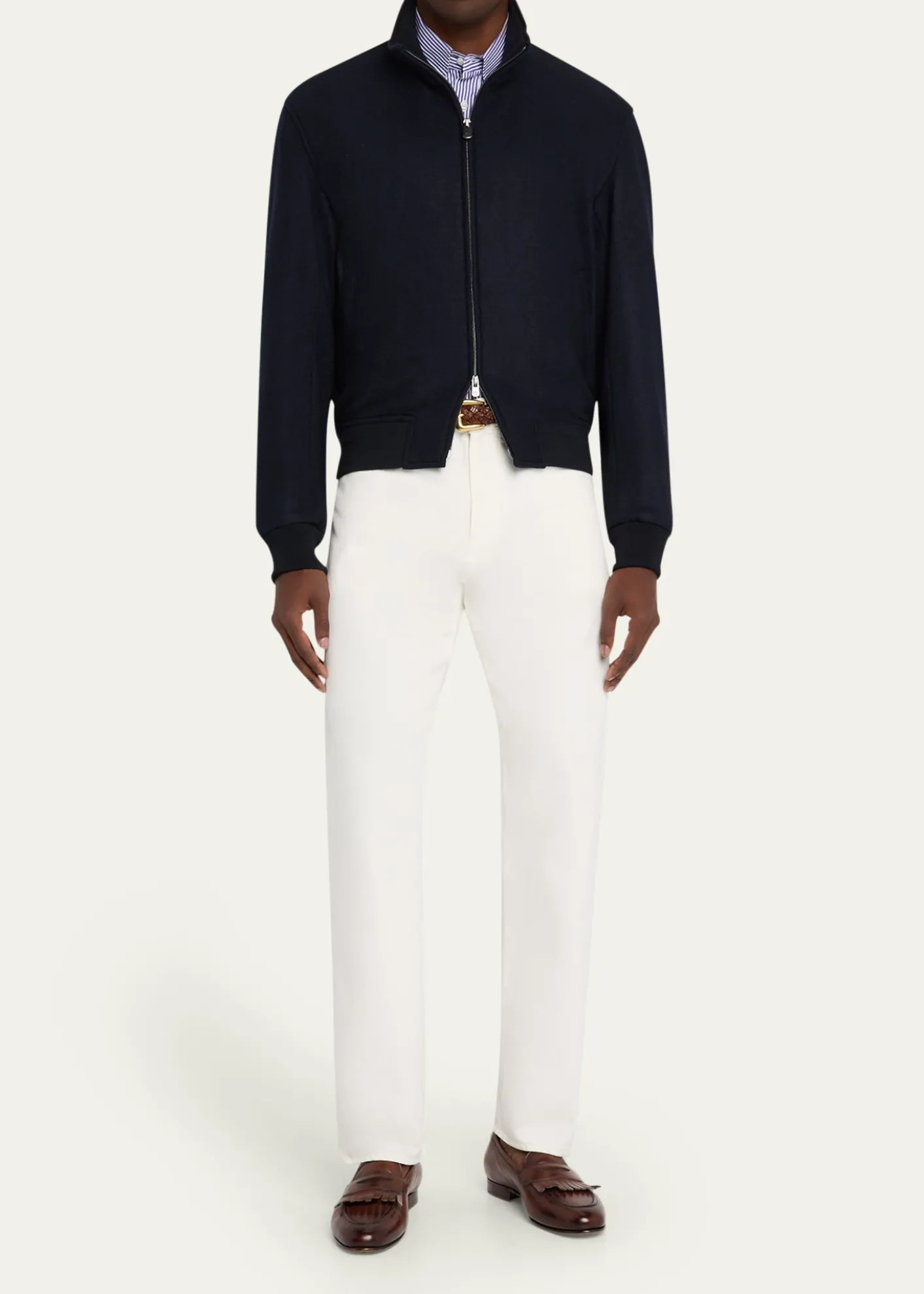Ralph Lauren Purple LabelFelton Cashmere Bomber Jacket