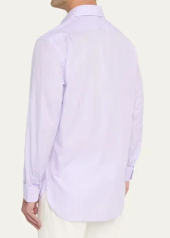 Ralph Lauren Purple LabelMen's Cotton Micro-Houndstooth Classic Fit Sport Shirt