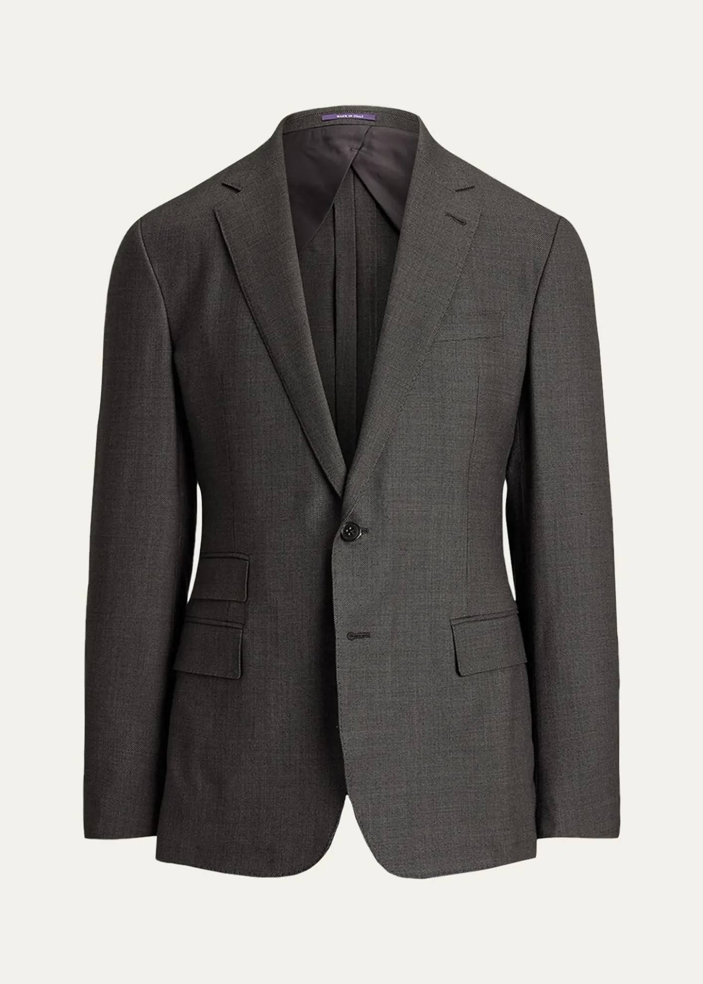 Ralph Lauren Purple LabelKent Hand-Tailored Wool Birdseye Suit