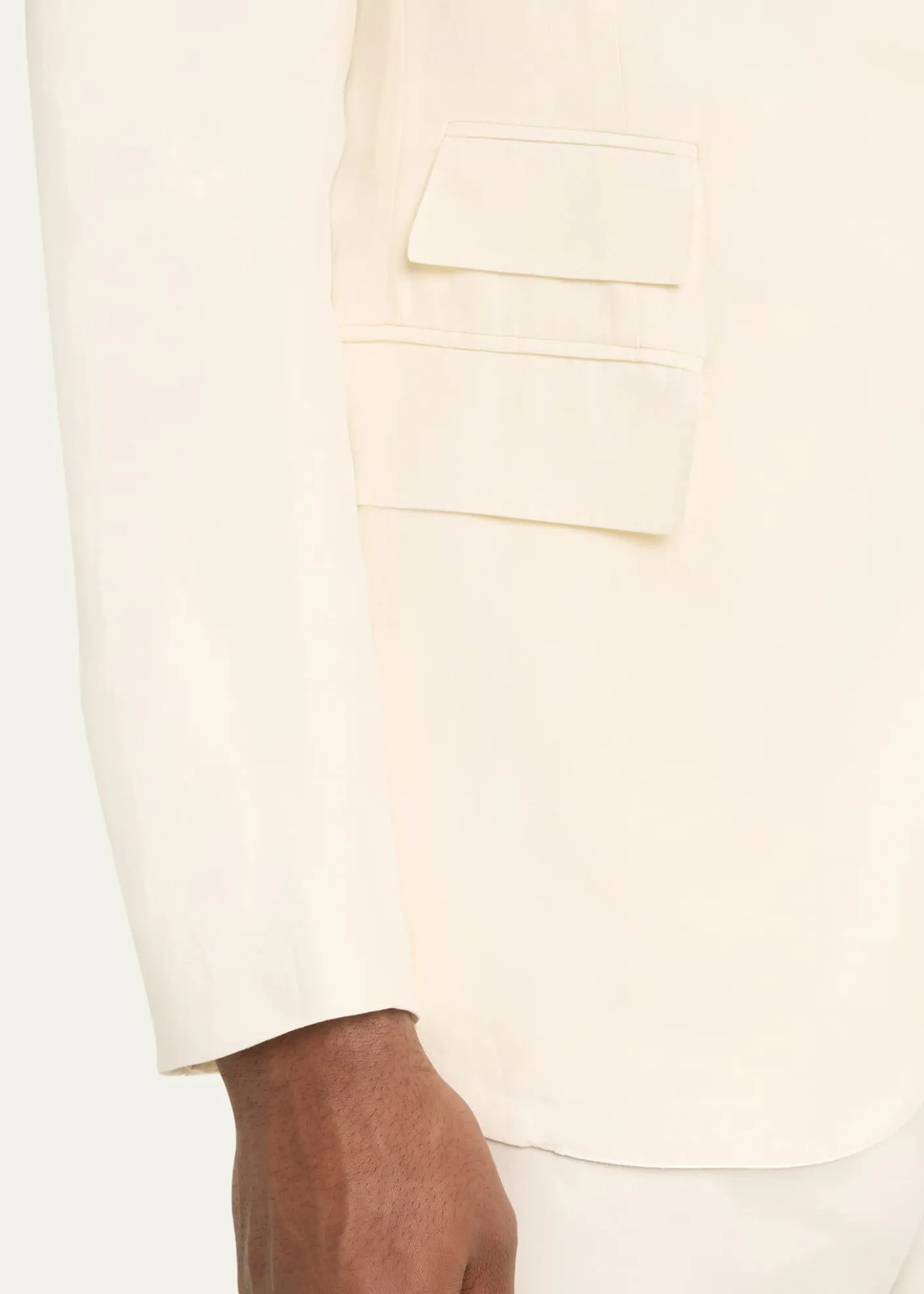 Ralph Lauren Purple LabelKent Hand-Tailored Silk-Linen Jacket