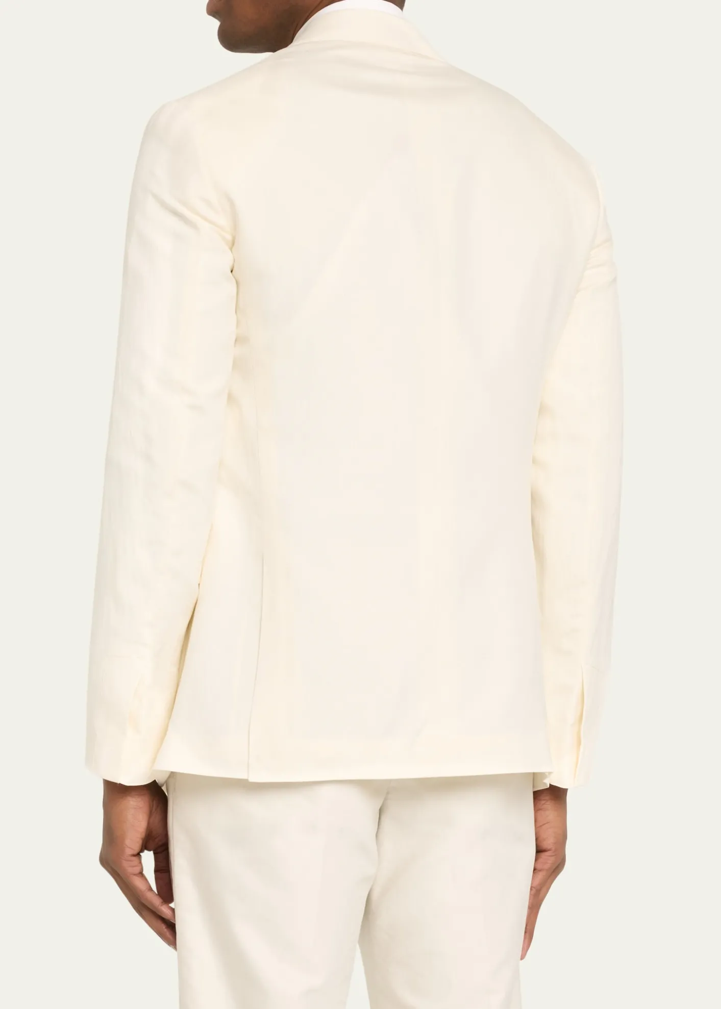 Ralph Lauren Purple LabelKent Hand-Tailored Silk-Linen Jacket