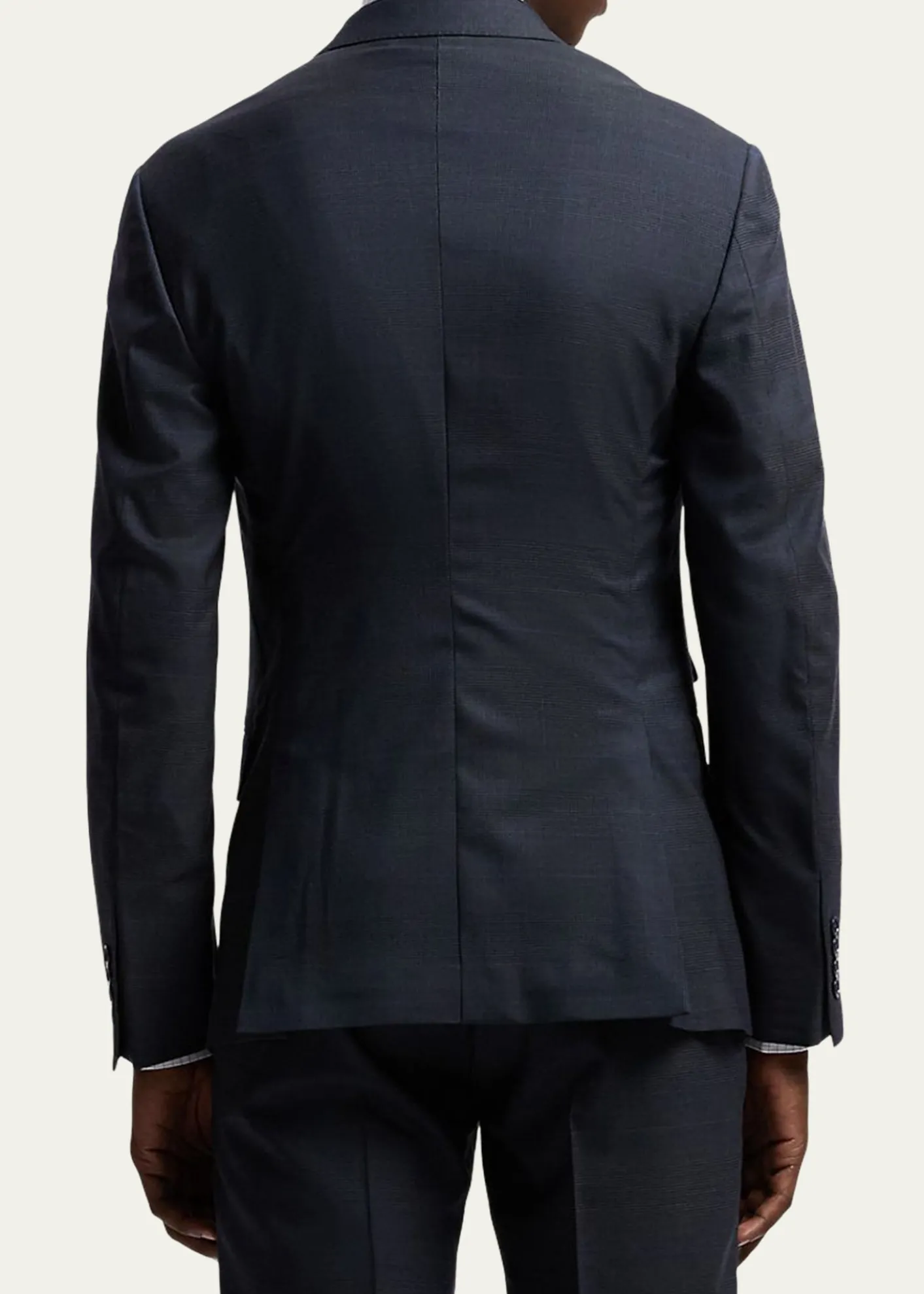 Ralph Lauren Purple LabelKent Hand-Tailored Glen Plaid Wool Suit