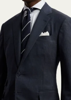 Ralph Lauren Purple LabelKent Hand-Tailored Glen Plaid Wool Suit