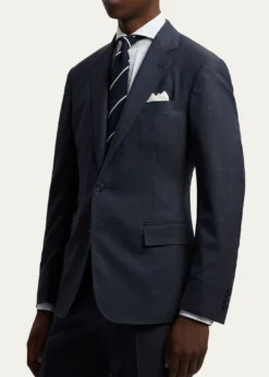 Ralph Lauren Purple LabelKent Hand-Tailored Glen Plaid Wool Suit
