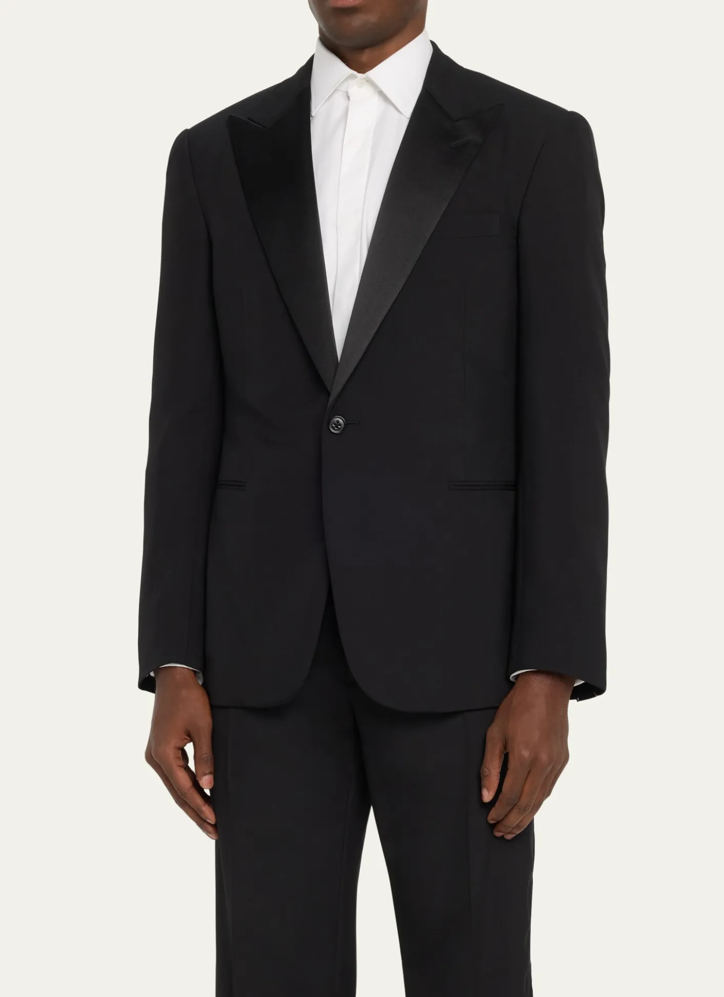 Ralph Lauren Purple LabelGregory Hand-Tailored Wool Peak Tuxedo