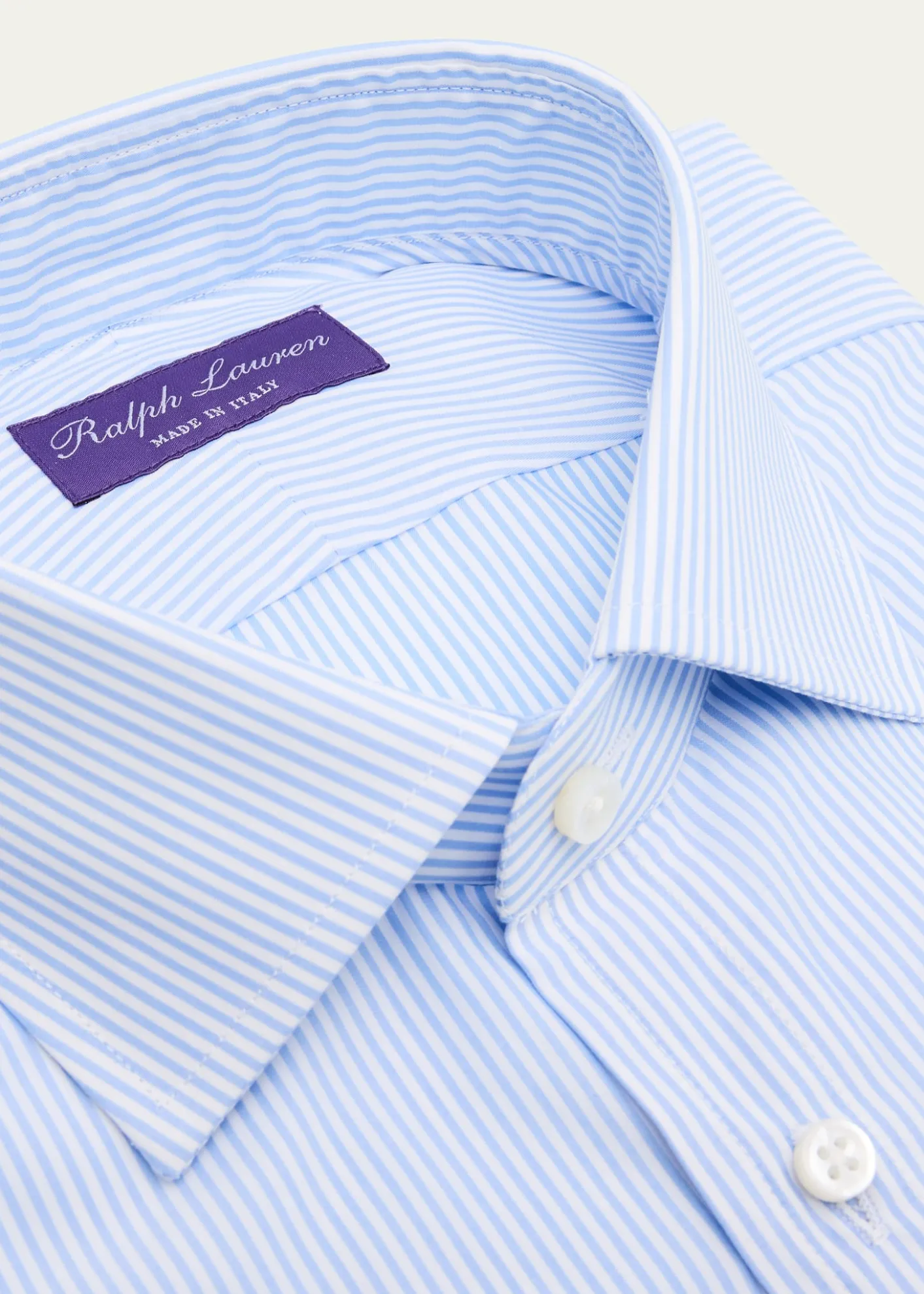 Ralph Lauren Purple LabelMini-Bengal-Stripe Shirt