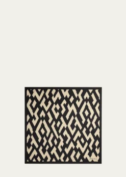 Ralph Lauren CollectionArt Deco-Print Silk Twill Square Scarf