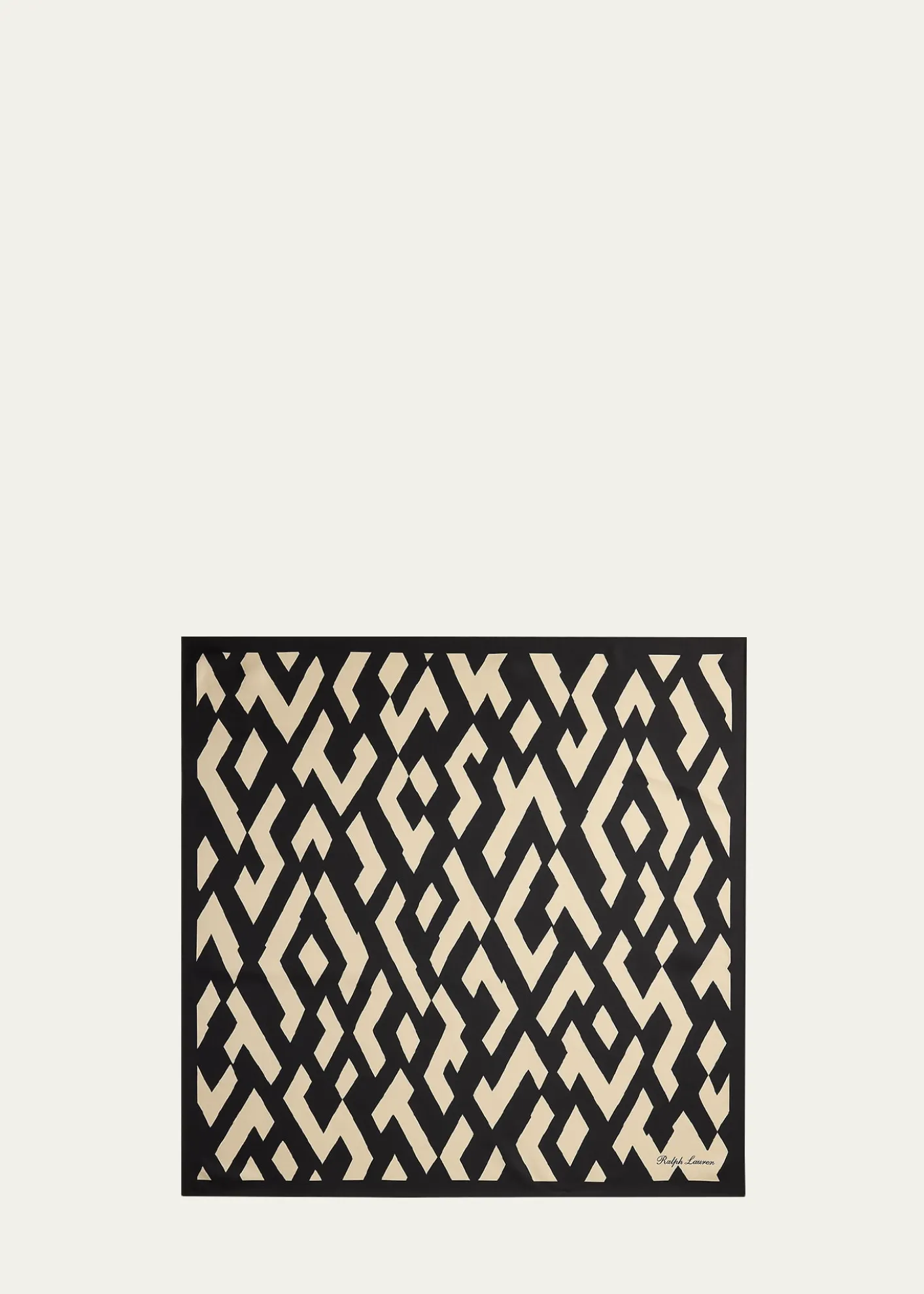 Ralph Lauren CollectionArt Deco-Print Silk Twill Square Scarf