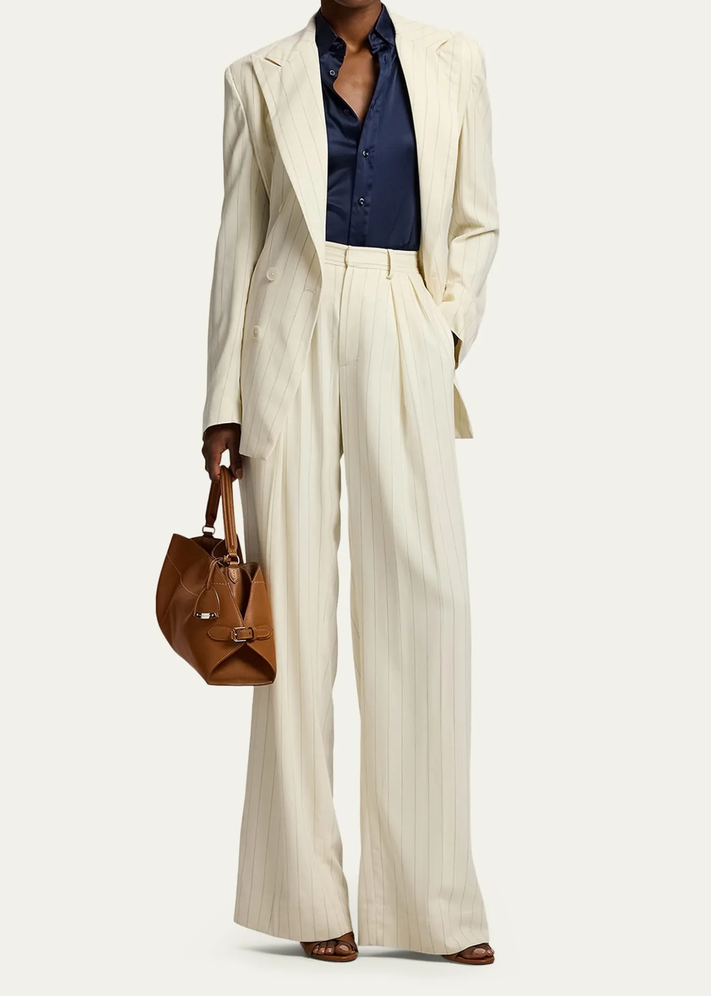 Ralph Lauren CollectionCameron Straight-Fit Silk Shirt