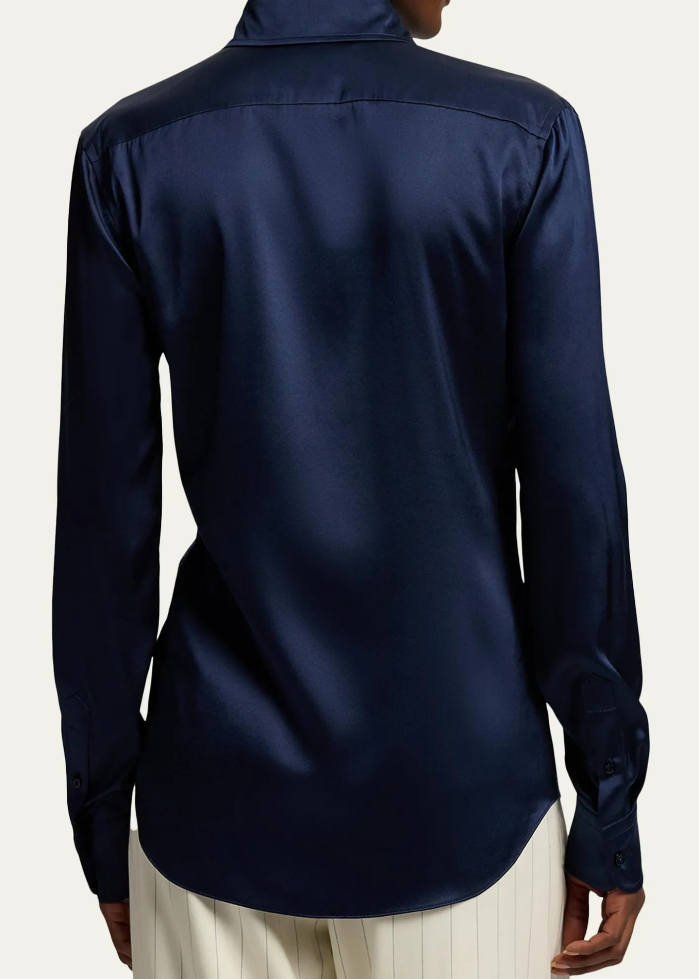 Ralph Lauren CollectionCameron Straight-Fit Silk Shirt