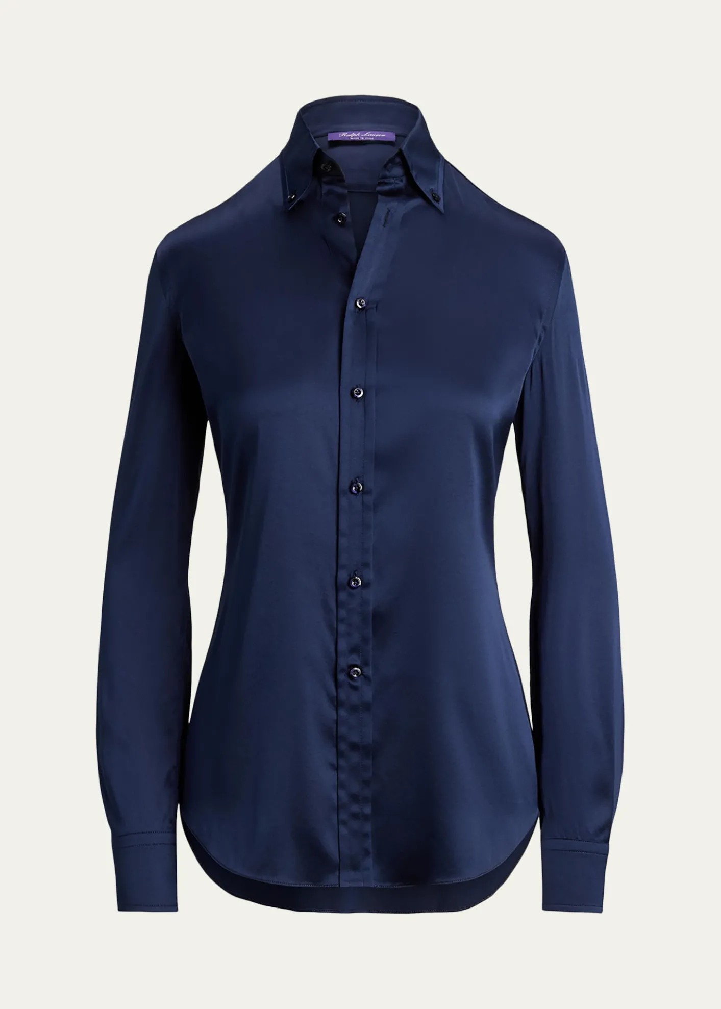 Ralph Lauren CollectionCameron Straight-Fit Silk Shirt