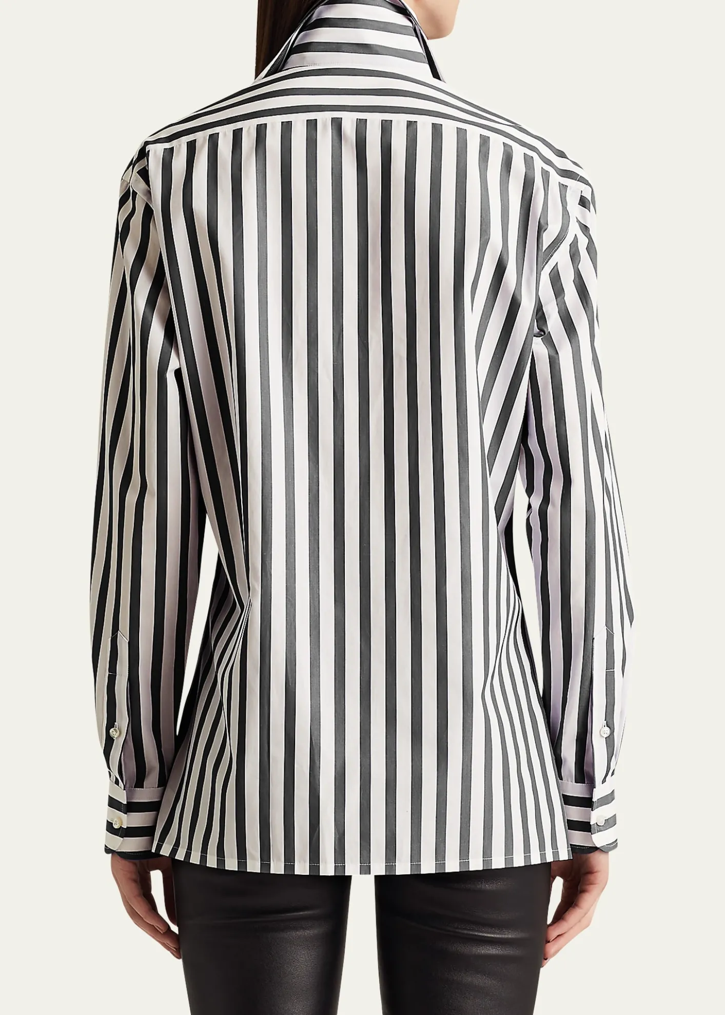 Ralph Lauren CollectionCapri Relaxed-Fit Striped Cotton Shirt