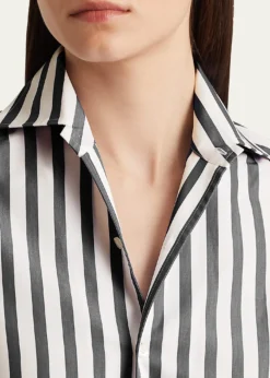 Ralph Lauren CollectionCapri Relaxed-Fit Striped Cotton Shirt