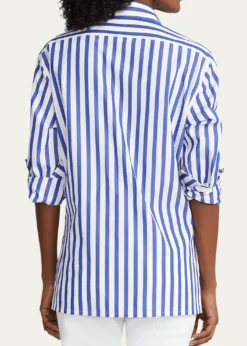 Ralph Lauren CollectionCapri Relaxed-Fit Striped Cotton Shirt
