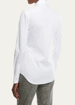Ralph Lauren CollectionCharmain Slim-Fit Stretch Poplin Shirt