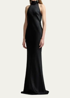 Ralph Lauren CollectionChilton Stretch Satin Evening Dress