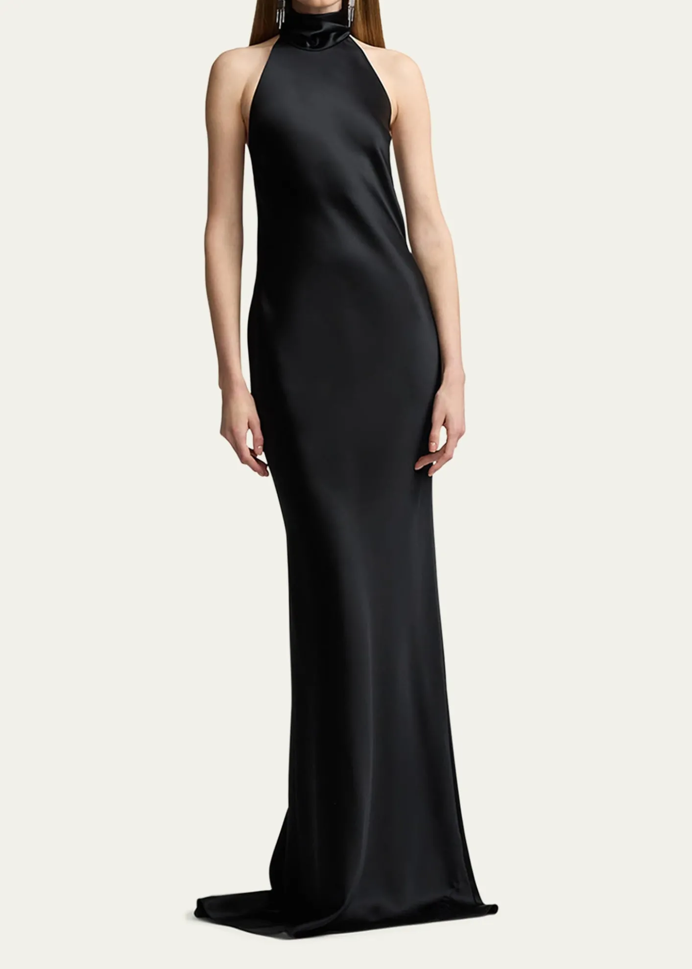 Ralph Lauren CollectionChilton Stretch Satin Evening Dress