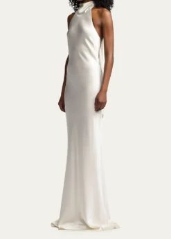 Ralph Lauren CollectionChilton Stretch Satin Evening Dress