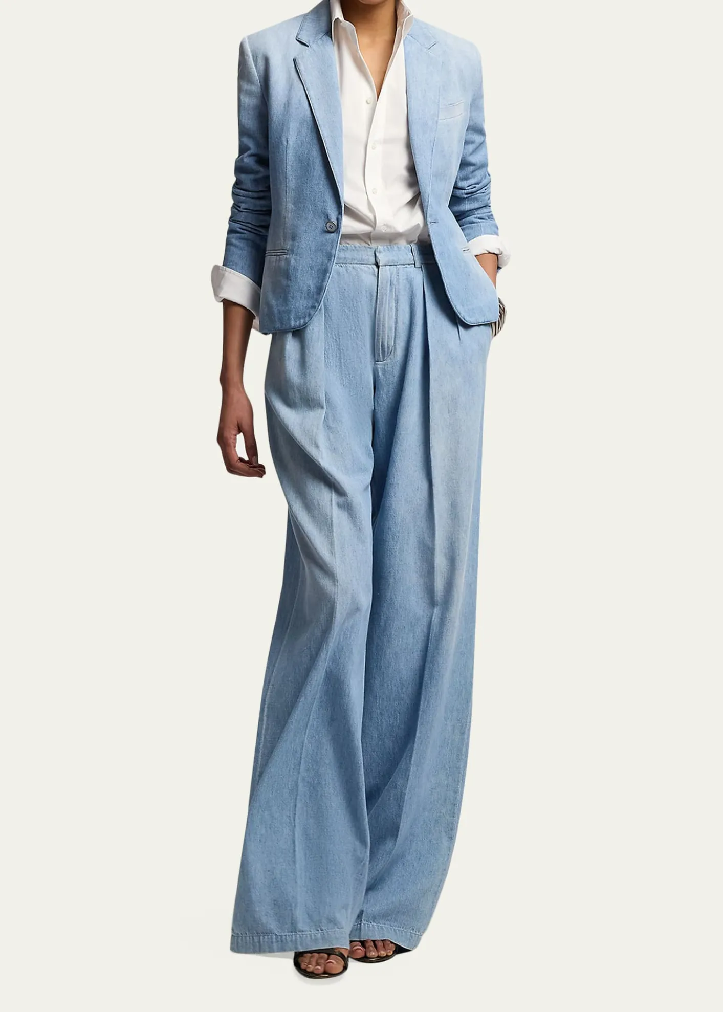 Ralph Lauren CollectionCotton Denim Single-Breasted Jacket