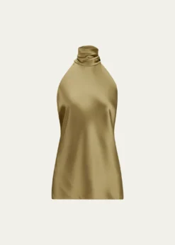 Ralph Lauren CollectionLuxury Satin Sleeveless Top